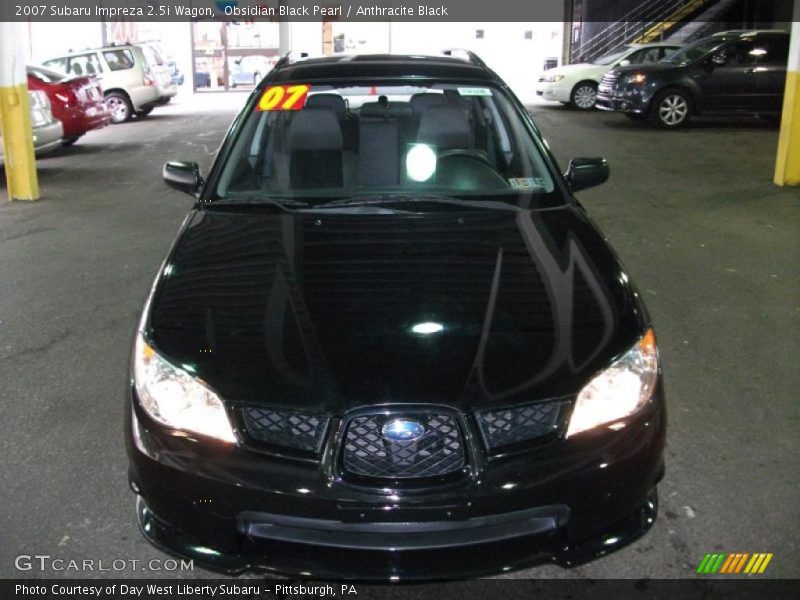 Obsidian Black Pearl / Anthracite Black 2007 Subaru Impreza 2.5i Wagon
