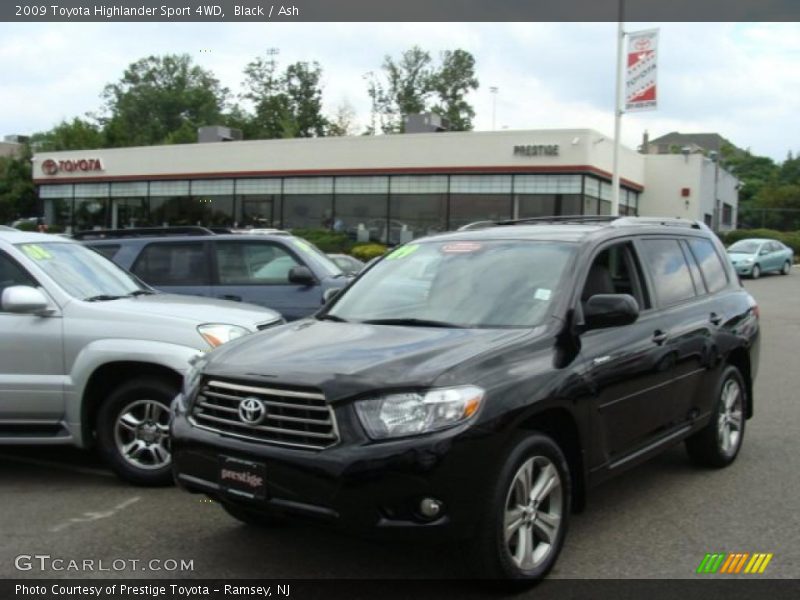 Black / Ash 2009 Toyota Highlander Sport 4WD