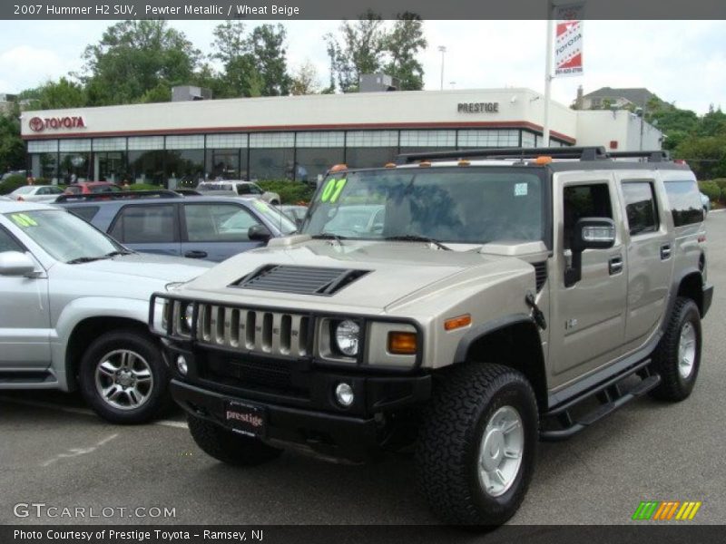 Pewter Metallic / Wheat Beige 2007 Hummer H2 SUV