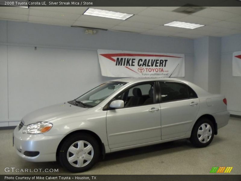 Silver Streak Mica / Stone 2008 Toyota Corolla LE