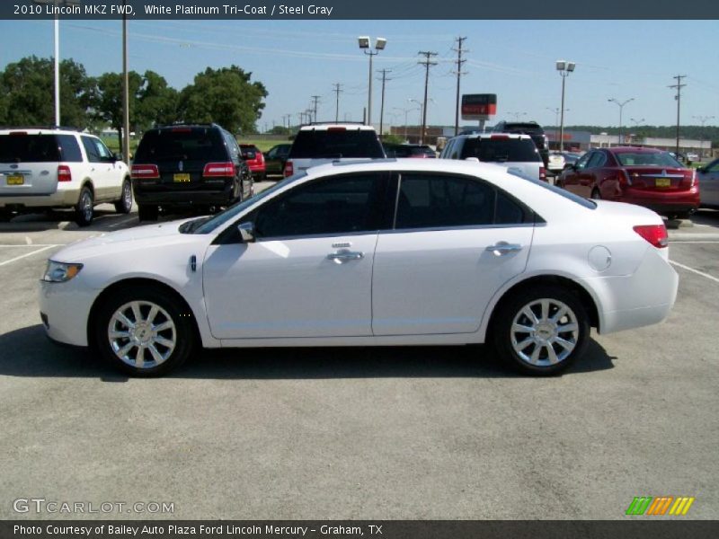 White Platinum Tri-Coat / Steel Gray 2010 Lincoln MKZ FWD