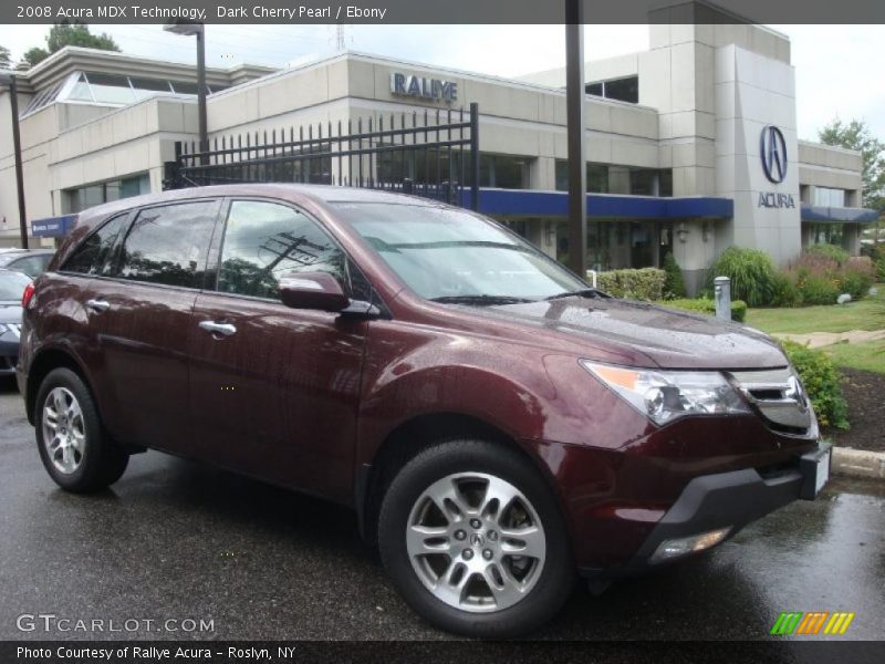 Dark Cherry Pearl / Ebony 2008 Acura MDX Technology