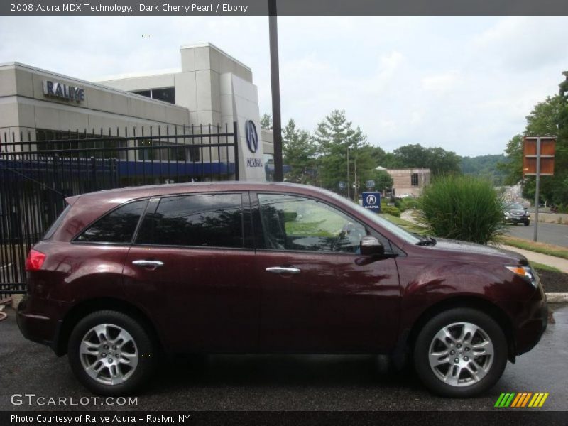 Dark Cherry Pearl / Ebony 2008 Acura MDX Technology