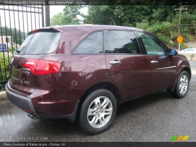 Dark Cherry Pearl / Ebony 2008 Acura MDX Technology