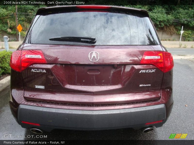 Dark Cherry Pearl / Ebony 2008 Acura MDX Technology