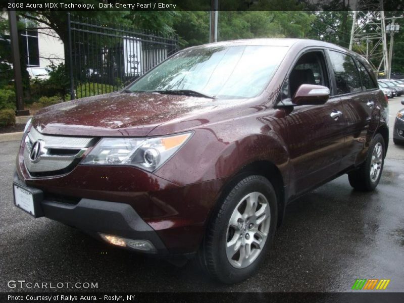 Dark Cherry Pearl / Ebony 2008 Acura MDX Technology