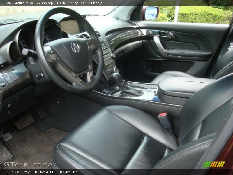 Dark Cherry Pearl / Ebony 2008 Acura MDX Technology