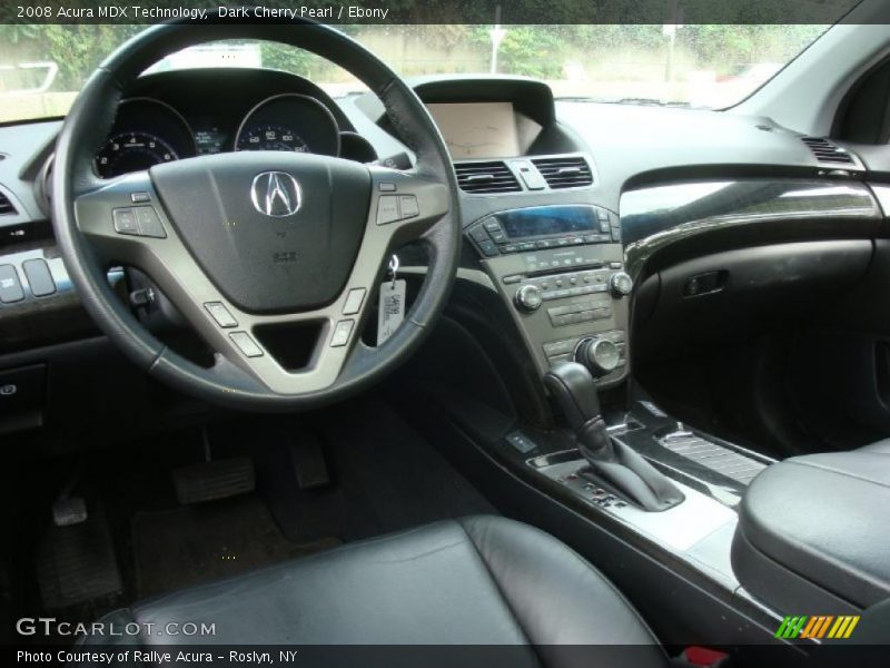 Dark Cherry Pearl / Ebony 2008 Acura MDX Technology