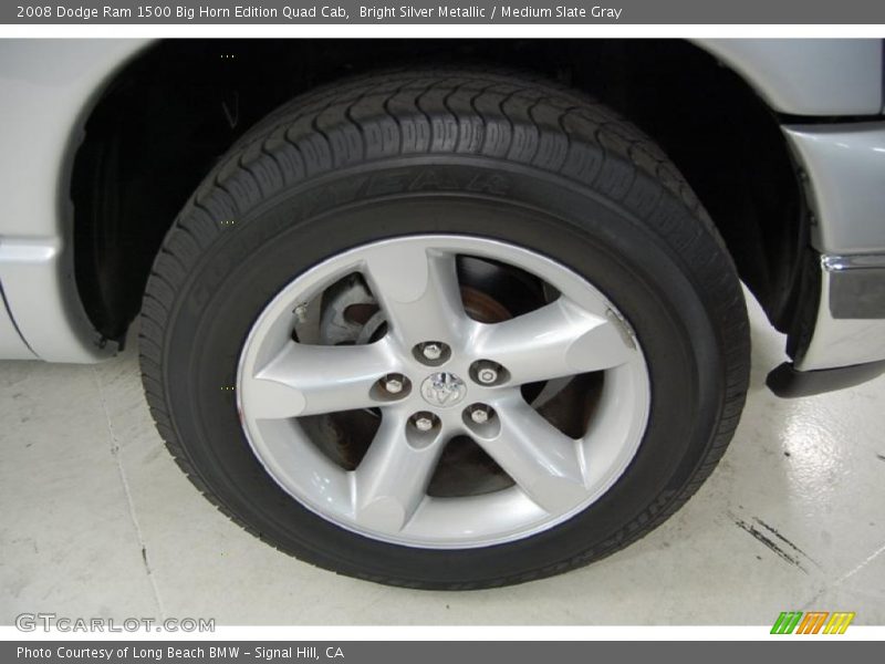 Bright Silver Metallic / Medium Slate Gray 2008 Dodge Ram 1500 Big Horn Edition Quad Cab