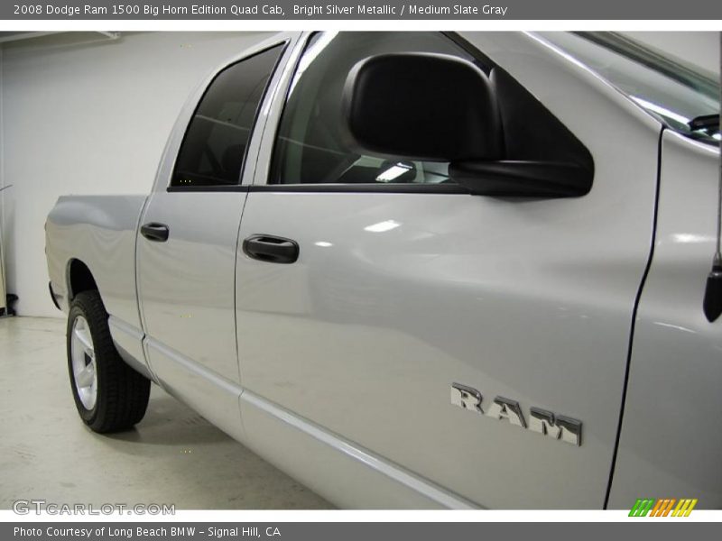 Bright Silver Metallic / Medium Slate Gray 2008 Dodge Ram 1500 Big Horn Edition Quad Cab