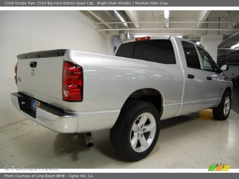 Bright Silver Metallic / Medium Slate Gray 2008 Dodge Ram 1500 Big Horn Edition Quad Cab