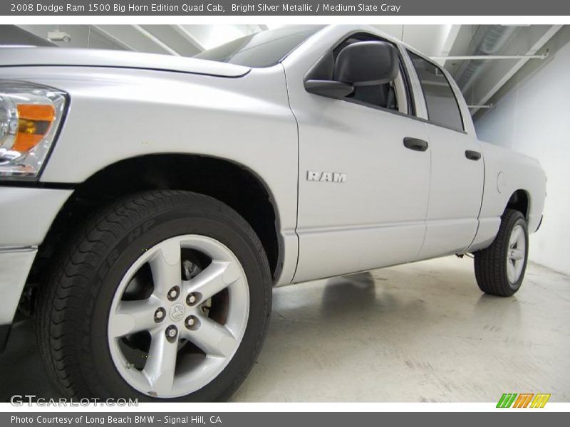 Bright Silver Metallic / Medium Slate Gray 2008 Dodge Ram 1500 Big Horn Edition Quad Cab