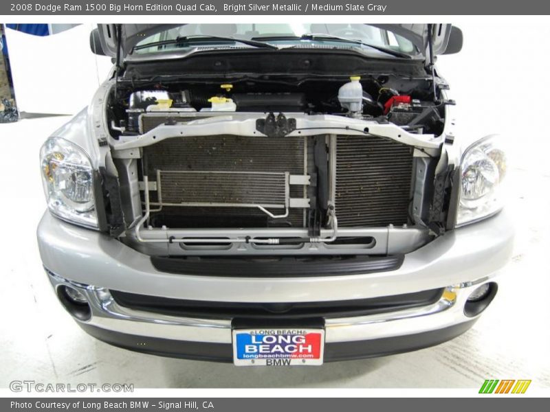 Bright Silver Metallic / Medium Slate Gray 2008 Dodge Ram 1500 Big Horn Edition Quad Cab
