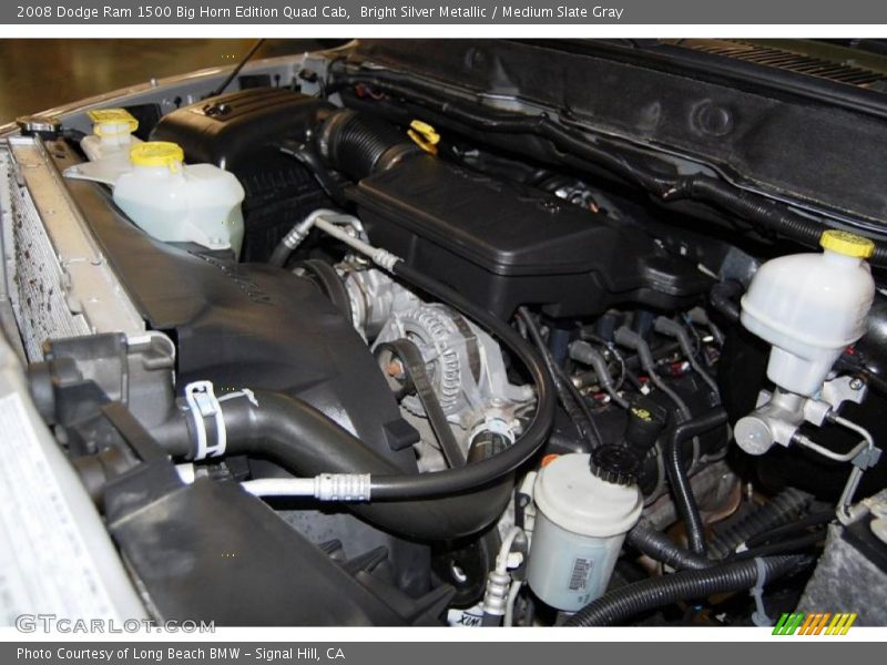 Bright Silver Metallic / Medium Slate Gray 2008 Dodge Ram 1500 Big Horn Edition Quad Cab