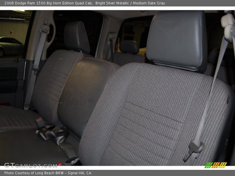 Bright Silver Metallic / Medium Slate Gray 2008 Dodge Ram 1500 Big Horn Edition Quad Cab