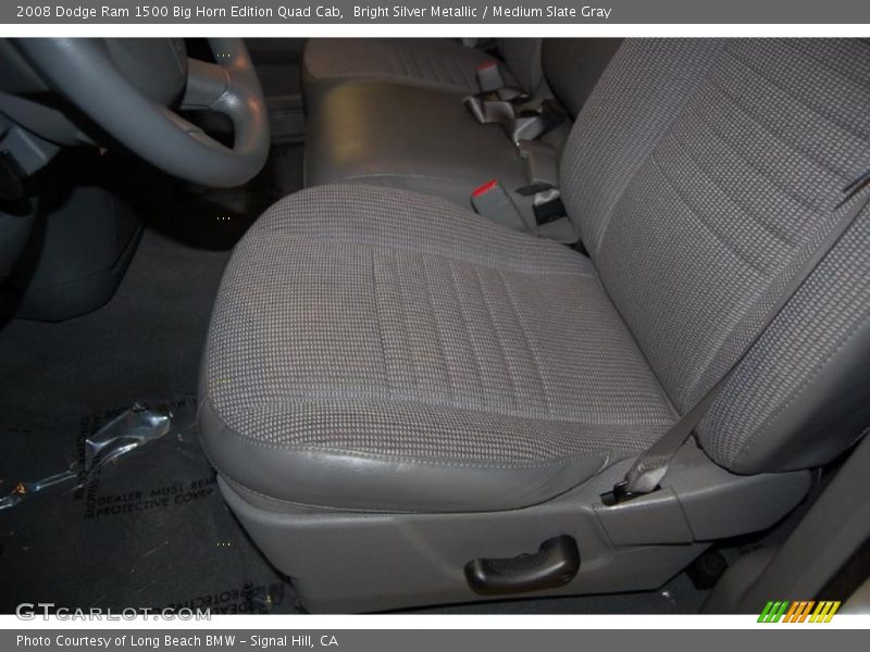 Bright Silver Metallic / Medium Slate Gray 2008 Dodge Ram 1500 Big Horn Edition Quad Cab