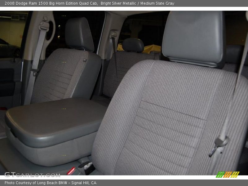 Bright Silver Metallic / Medium Slate Gray 2008 Dodge Ram 1500 Big Horn Edition Quad Cab