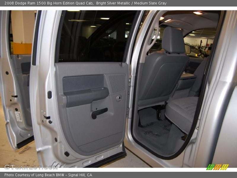 Bright Silver Metallic / Medium Slate Gray 2008 Dodge Ram 1500 Big Horn Edition Quad Cab