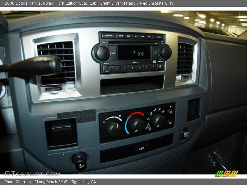 Bright Silver Metallic / Medium Slate Gray 2008 Dodge Ram 1500 Big Horn Edition Quad Cab
