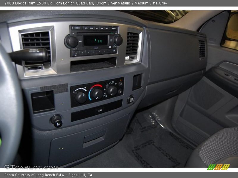 Bright Silver Metallic / Medium Slate Gray 2008 Dodge Ram 1500 Big Horn Edition Quad Cab