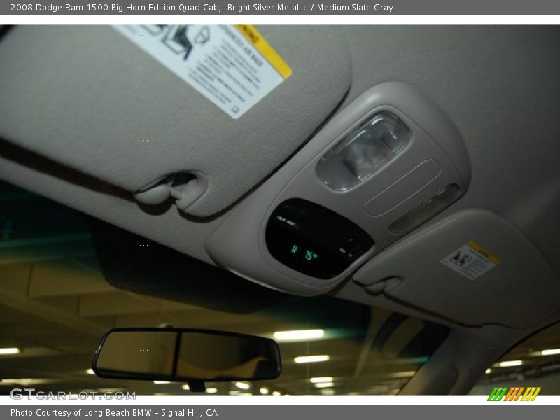 Bright Silver Metallic / Medium Slate Gray 2008 Dodge Ram 1500 Big Horn Edition Quad Cab