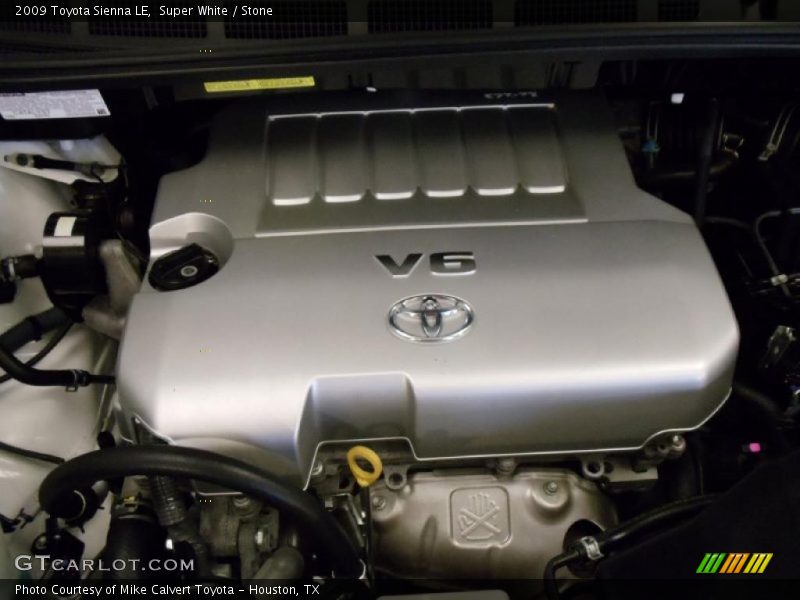 Super White / Stone 2009 Toyota Sienna LE