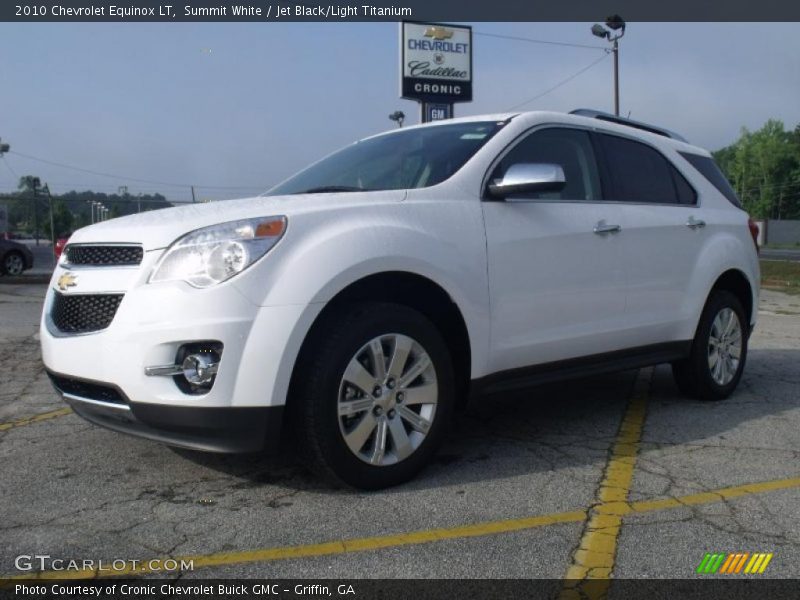 Summit White / Jet Black/Light Titanium 2010 Chevrolet Equinox LT