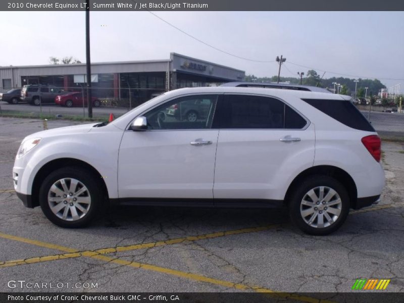 Summit White / Jet Black/Light Titanium 2010 Chevrolet Equinox LT