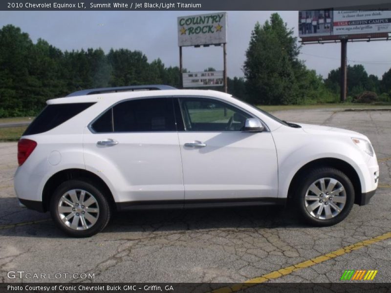 Summit White / Jet Black/Light Titanium 2010 Chevrolet Equinox LT