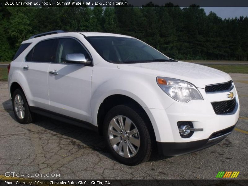 Summit White / Jet Black/Light Titanium 2010 Chevrolet Equinox LT