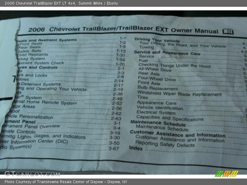 Summit White / Ebony 2006 Chevrolet TrailBlazer EXT LT 4x4