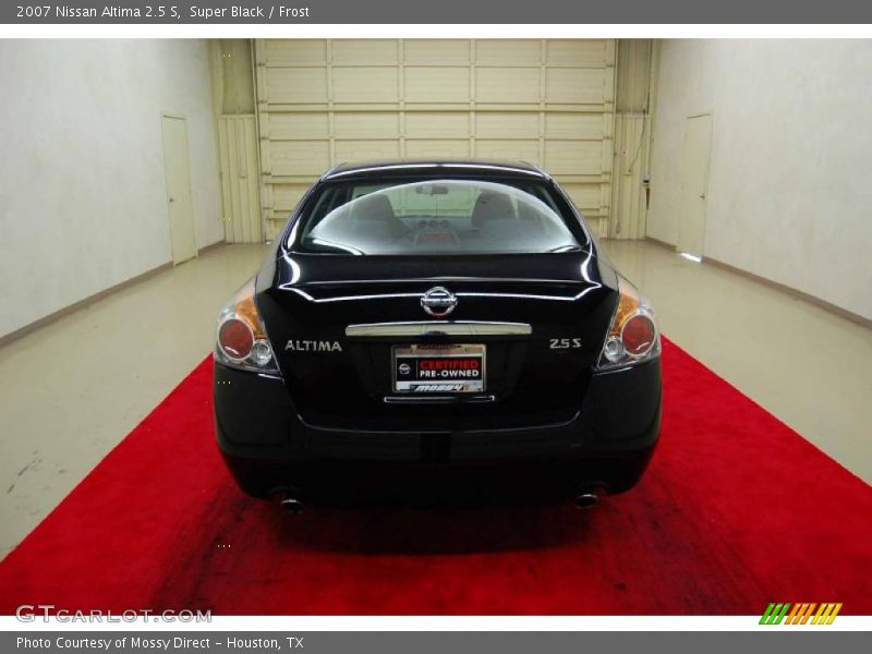 Super Black / Frost 2007 Nissan Altima 2.5 S