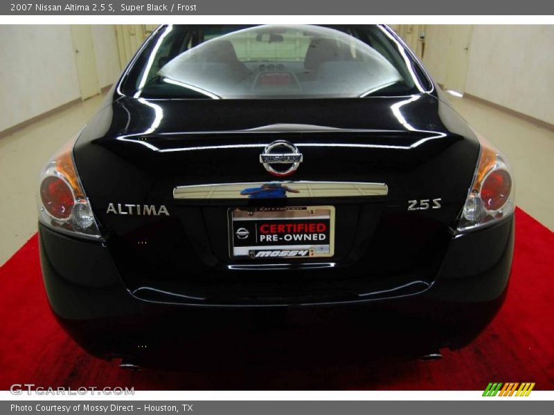 Super Black / Frost 2007 Nissan Altima 2.5 S