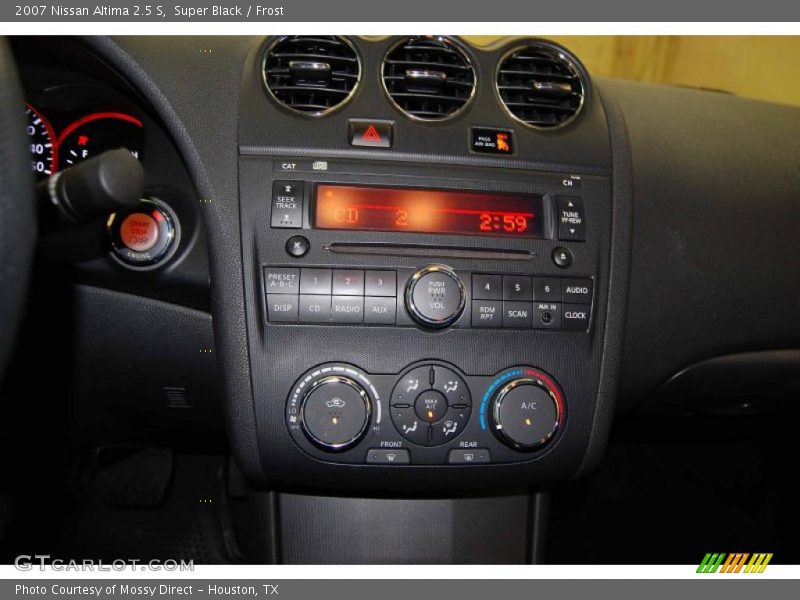 Super Black / Frost 2007 Nissan Altima 2.5 S
