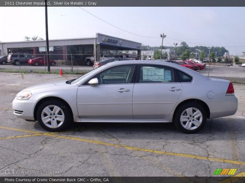 Silver Ice Metallic / Gray 2011 Chevrolet Impala LS