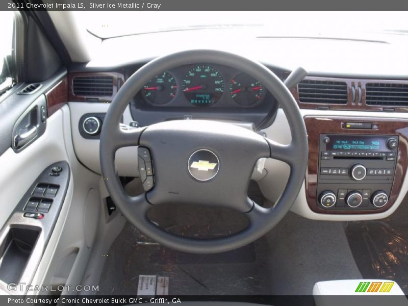 Silver Ice Metallic / Gray 2011 Chevrolet Impala LS
