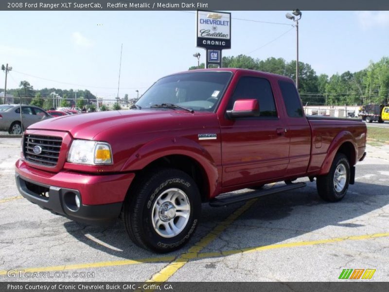 Redfire Metallic / Medium Dark Flint 2008 Ford Ranger XLT SuperCab