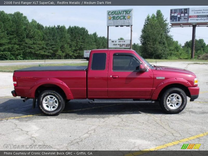 Redfire Metallic / Medium Dark Flint 2008 Ford Ranger XLT SuperCab