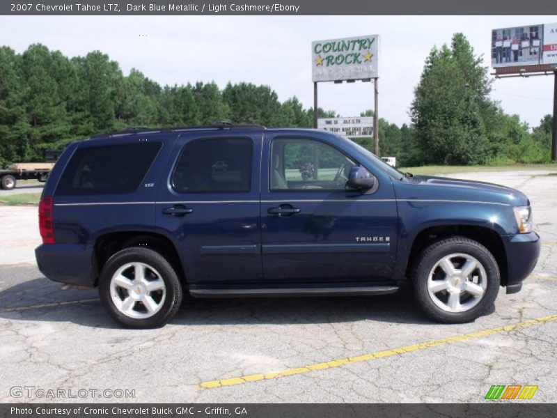 Dark Blue Metallic / Light Cashmere/Ebony 2007 Chevrolet Tahoe LTZ