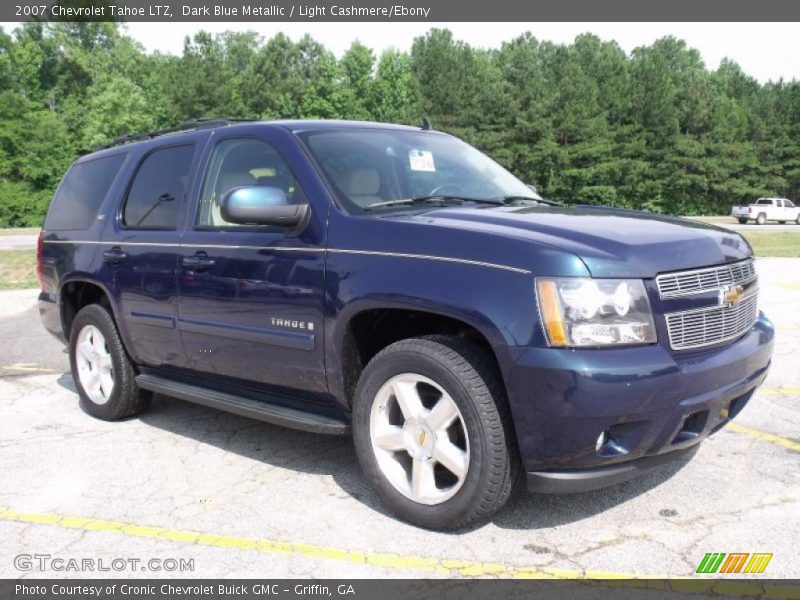 Dark Blue Metallic / Light Cashmere/Ebony 2007 Chevrolet Tahoe LTZ