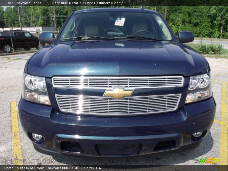 Dark Blue Metallic / Light Cashmere/Ebony 2007 Chevrolet Tahoe LTZ