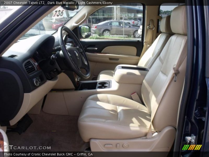 Dark Blue Metallic / Light Cashmere/Ebony 2007 Chevrolet Tahoe LTZ