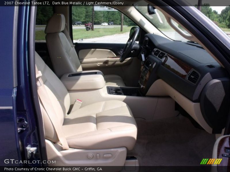 Dark Blue Metallic / Light Cashmere/Ebony 2007 Chevrolet Tahoe LTZ