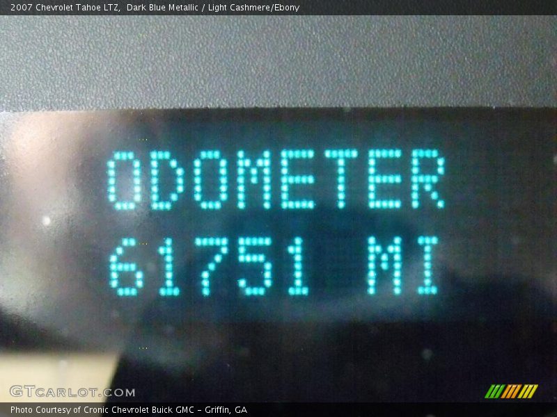 Dark Blue Metallic / Light Cashmere/Ebony 2007 Chevrolet Tahoe LTZ
