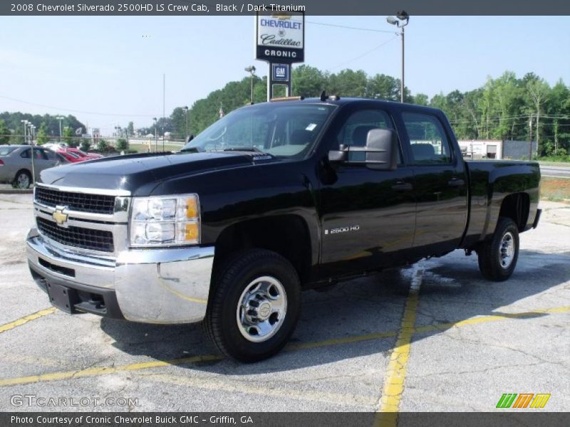 Black / Dark Titanium 2008 Chevrolet Silverado 2500HD LS Crew Cab