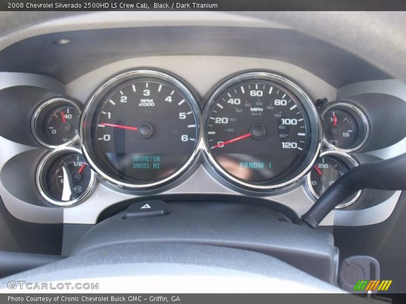 Black / Dark Titanium 2008 Chevrolet Silverado 2500HD LS Crew Cab