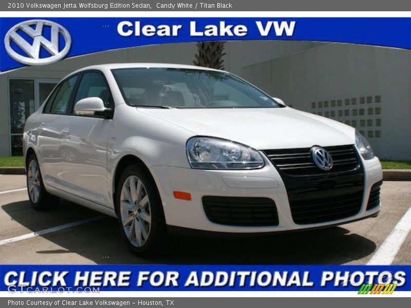 Candy White / Titan Black 2010 Volkswagen Jetta Wolfsburg Edition Sedan
