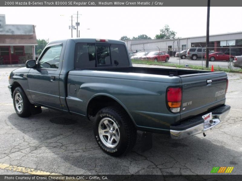 Medium Willow Green Metallic / Gray 2000 Mazda B-Series Truck B3000 SE Regular Cab