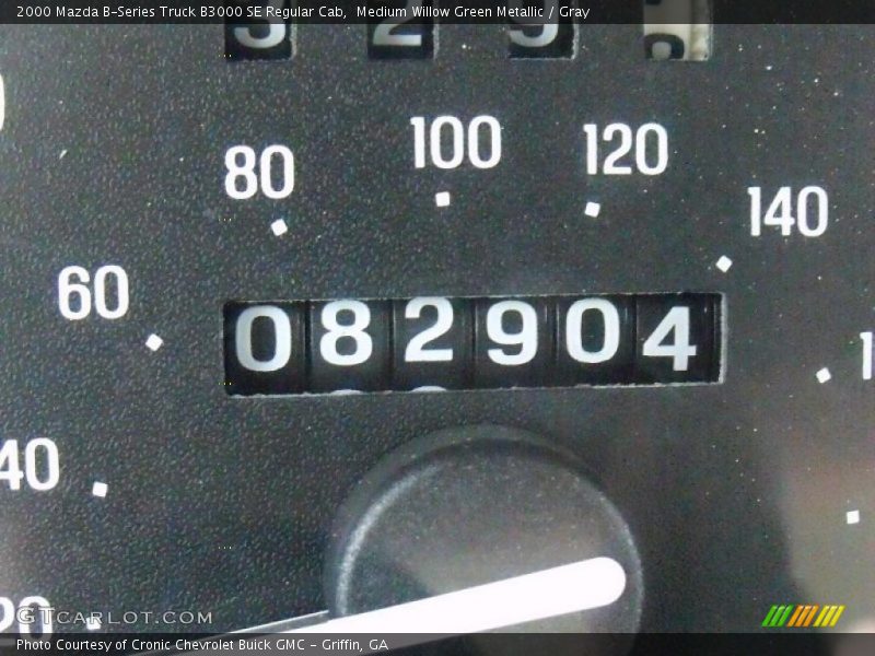 Medium Willow Green Metallic / Gray 2000 Mazda B-Series Truck B3000 SE Regular Cab