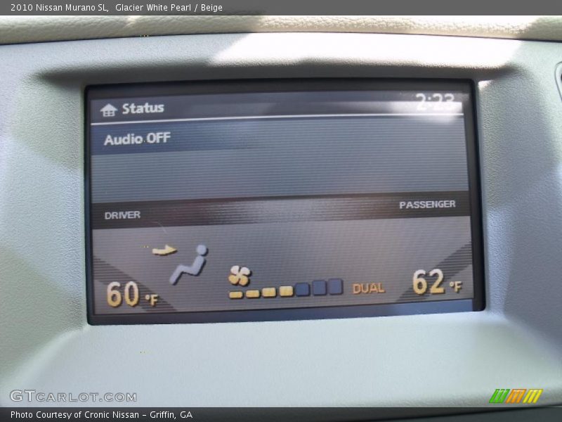 Glacier White Pearl / Beige 2010 Nissan Murano SL